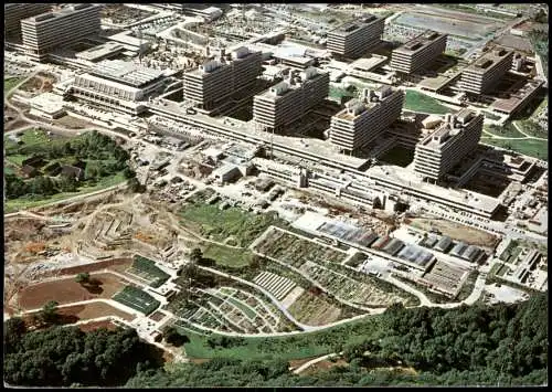 Bochum Luftaufnahme Ruhr-Universität mit Botanischem Garten 1975/1974