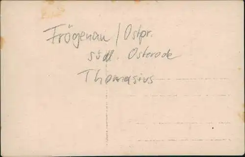 Frögenau Ostpreußen Osterode Frygnowo Gutshaus Innen Thomasius 1918 Privatfoto