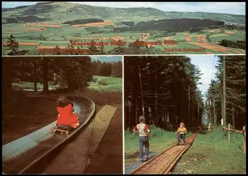 Gersfeld (Rhön) Wasserkuppe Naturpark Rhön Sommerbobbahn (Mehrbildkarte) 1970