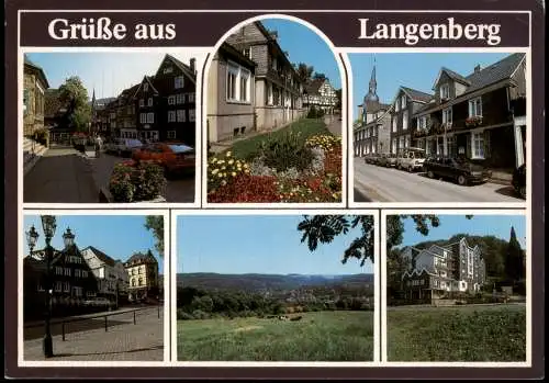 Ansichtskarte Langenberg (Rheinland)-Velbert Straßenansichten - Mehrbild 1996
