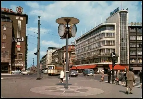 Ansichtskarte Hannover Kröpcke Straßenbahn Kreuzung Persil Werbung 1973