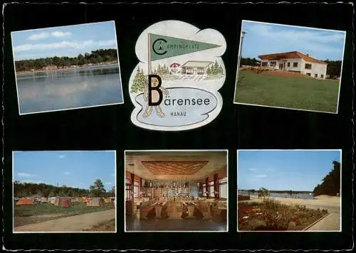 Ansichtskarte Hanau Campingplatz Bärensee Mehrbild 1984