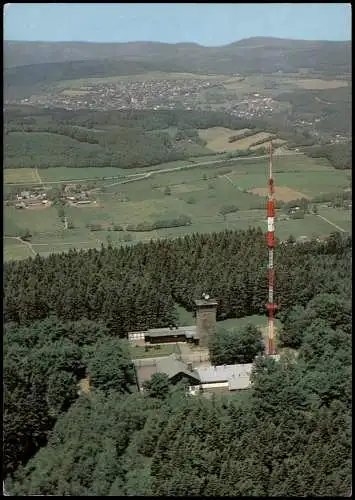 Herscheid Luftbild ROBERT-KOLB-TURM mit WDR-Sender Nordhelle 1978