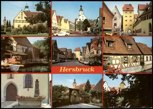 Ansichtskarte Hersbruck Stadtteilansichten 1972