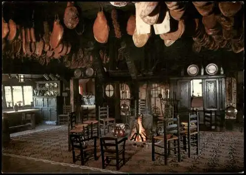 Bad Zwischenahn Ammerländer Bauernhaus mit Schinken an der Decke 1980