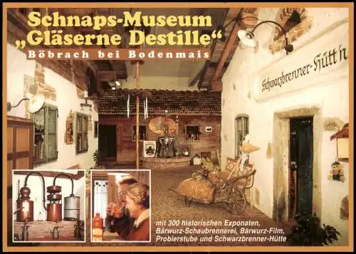 Ansichtskarte Böbrach Schnaps-Museum Gläserne Destille 1980