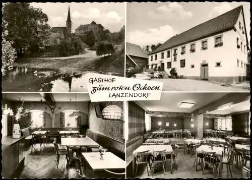 Lanzendorf-Himmelkron Gasthof Zum roten Ochsen Lanzendorf (Mehrbildkarte) 1970