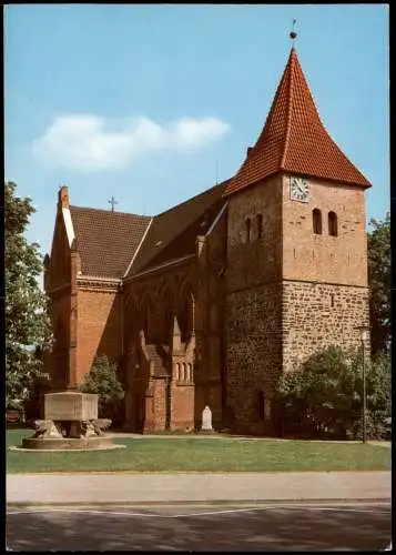 Ansichtskarte Langenhagen Elisabethkirche Partie an der Kirche 1975