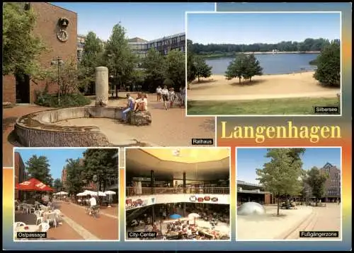 Langenhagen MB Ostpassage, City-Center, Silbersee, Fußgängerzone 1990