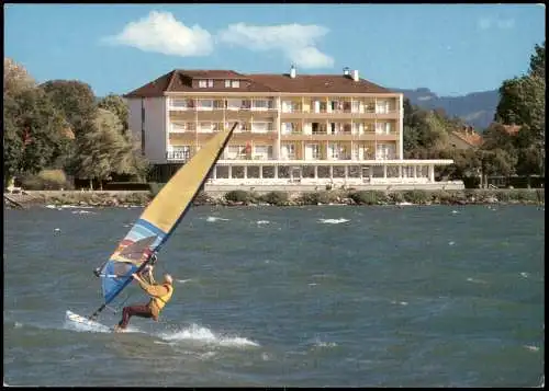 Langenargen am Bodensee Hotel SEETERRASSE, Surfer auf dem Bodensee 1986