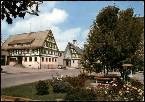 Ansichtskarte Laichingen Straßen-Ansicht, Ortsansicht, Auto VW Käfer 1976