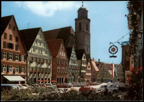 Ansichtskarte Dinkelsbühl Weinmarkt 1975