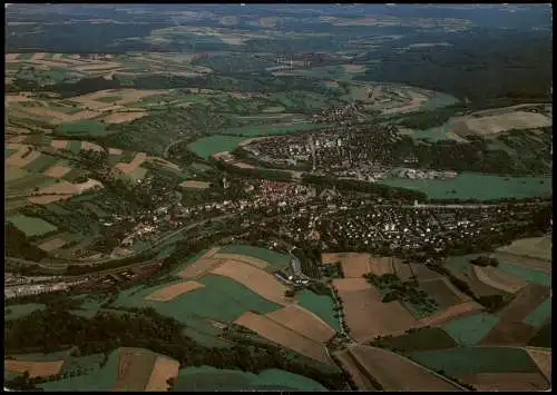 Luftbild Luftaufnahme mit Ruchsen und Autobahnbrücke