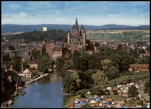 Limburg (Lahn) Panorama-Ansicht Blick von der Autobahnbrücke 1980