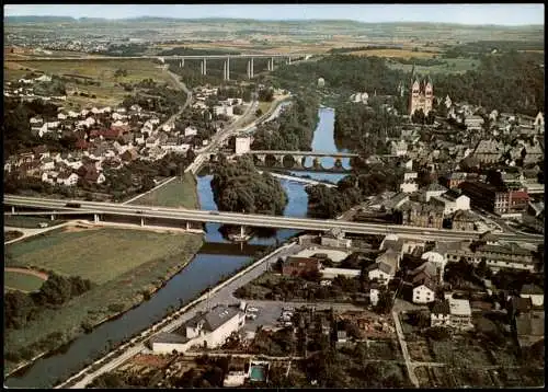 Ansichtskarte Limburg (Lahn) Luftbild, Luftaufnahme 1975