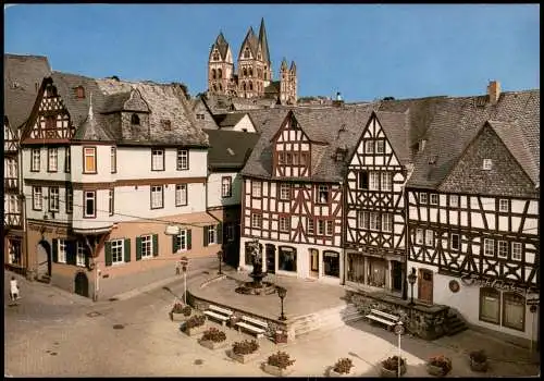 Ansichtskarte Limburg (Lahn) Häuser Partie an der Plötze 1980