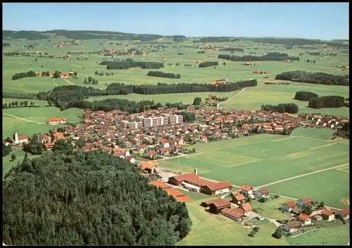 Ansichtskarte .Bayern Lauben Oberallgäu vom Flugzeug aus, Luftaufnahme 1980