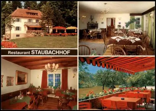 Dietramszell Restaurant STAUBACHHOF Gasthof Unterleiten (Mehrbild-AK) 1970