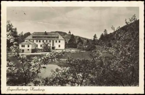 Ansichtskarte Hausberge-Porta Westfalica Jugendherberge Hausberge-Porta 1956