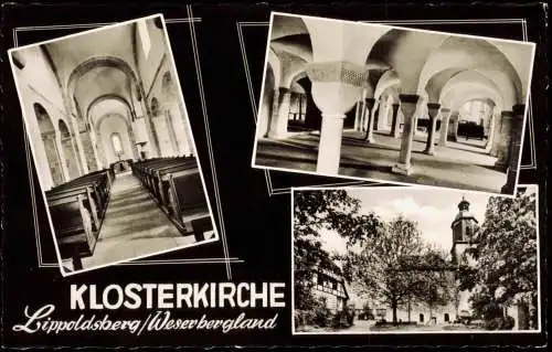 Ansichtskarte Lippoldsberg Klosterkirche 1965