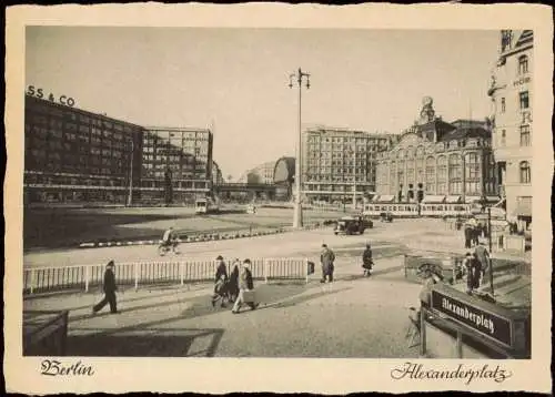 Ansichtskarte Mitte-Berlin Alexanderplatz, Kaufhaus 1940