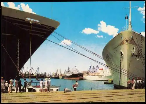 Postcard Warna Варна Hafen Пристанището 1978