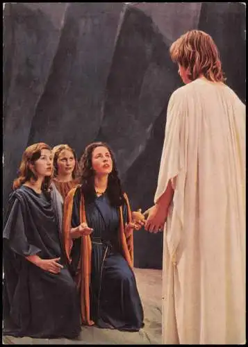 Ansichtskarte Oberammergau Passionsspiele - Die Frauen im Grabe 1960
