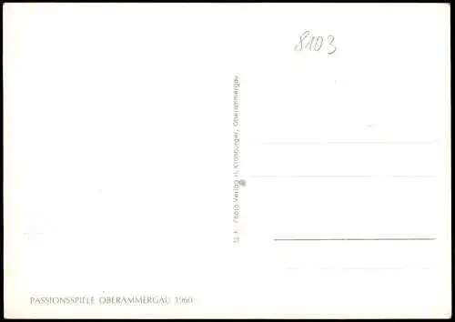 Ansichtskarte Oberammergau Passionsspiele Mehrbild Hauptdarsteller 1960