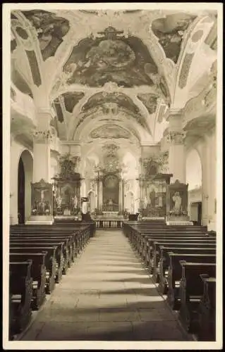 Ansichtskarte Beuron Benediktiner-Erzabtei Inneres der Kirche 1954