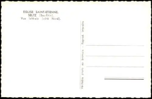 Selz Elsaß Seltz Bas Rhin Eglise Sainte-Etienne, Seitenschiff 1964