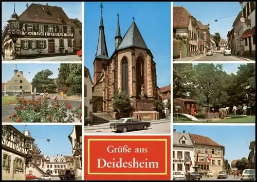 Deidesheim Gruss-Aus-Mehrbildkarte Ortsansichten Ort a.d. Dt. Weinstraße 1990