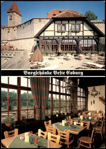 Ansichtskarte Coburg Burgschänke Veste Coburg 1980