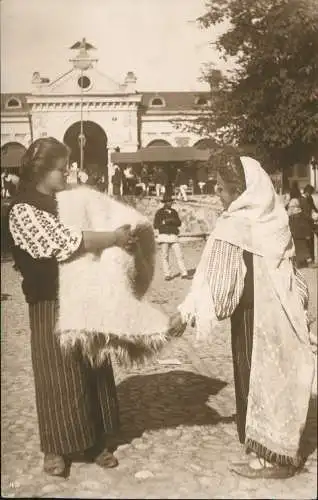 Rumänien  România Trachten/Typen Rumänien Colectia A. Bellu Frauen Markt 1928