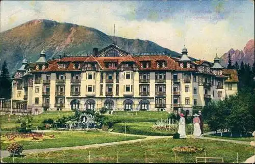 Altschmecks-Vysoké Tatry Starý Smokovec | Ótátrafüred Hotel Tatra Tatry 1914