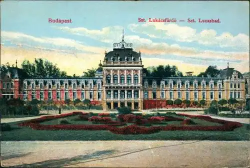 Postcard Budapest Szt. Lukácsfürdö Sct. Lucasbad. 1916
