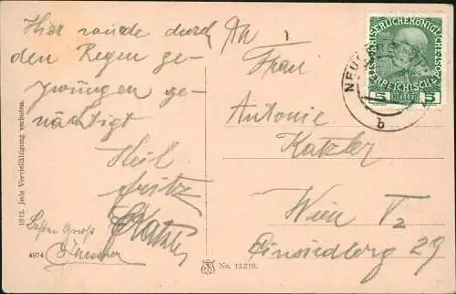 Ansichtskarte Krampen Steiermark Stadtpartie 1917