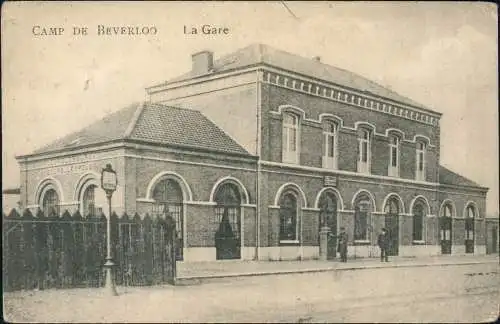 Postkaart Beverlo-Beringen Beverloo Berringe La Gare Bahnhof 1916