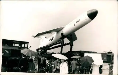 Privatfoto AK Marschflugkörper TM 7GA MACE US Army 1960 Privatfoto