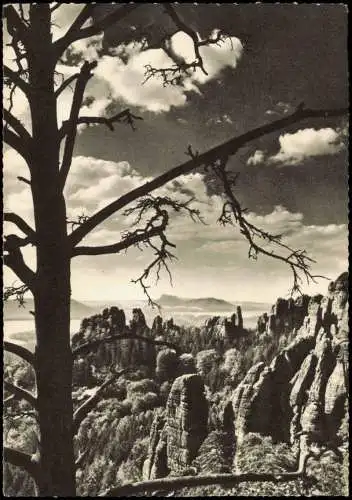 Ansichtskarte Bad Schandau Schrammsteine - Stimmungsbild 1961