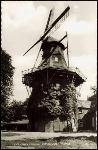 Ansichtskarte Emden Frouw Johanna-Mühle Windmühle 1962