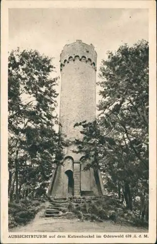 Ansichtskarte Waldkatzenbach-Waldbrunn (Odenwald) Katzenbuckel Odenwald 1932