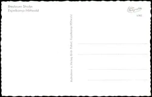 Ansichtskarte Espelkamp Breslauer Straße - Gasthaus Pommerscher 1959