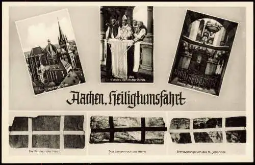 Ansichtskarte Aachen Mehrbild AK Heiligtumsfahrt 1961