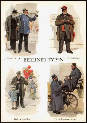 Ansichtskarte Berlin Alt-Berlin - Berliner Typen 1998