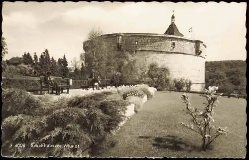 Ansichtskarte Schaffhausen Munot 1962