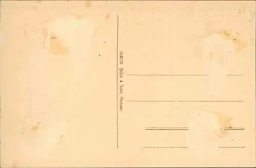 Ansichtskarte Oederan Bahnhofstrasse und Postamt. 1910