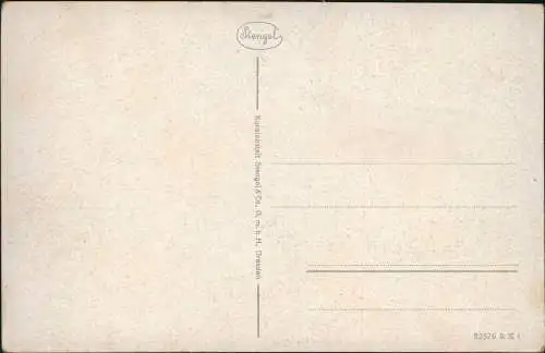 Ansichtskarte Oederan Langestraße, Kreuzung 1939