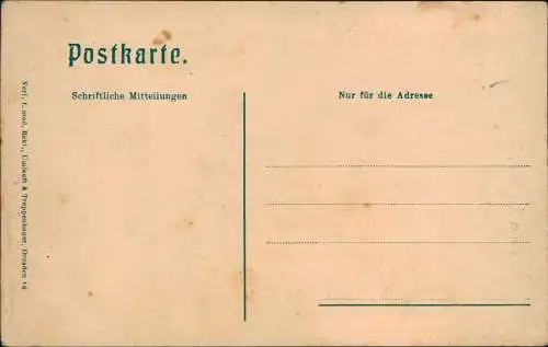 Ansichtskarte Oederan Ratskeller 1911