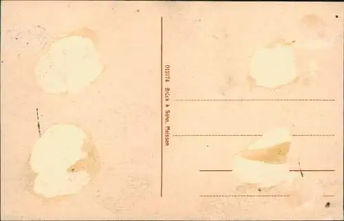 Ansichtskarte Oederan Durchblick auf die Stadt 1910