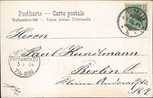 Ansichtskarte Oederan Neuer Kinderspielplatz Unterstadt 1904